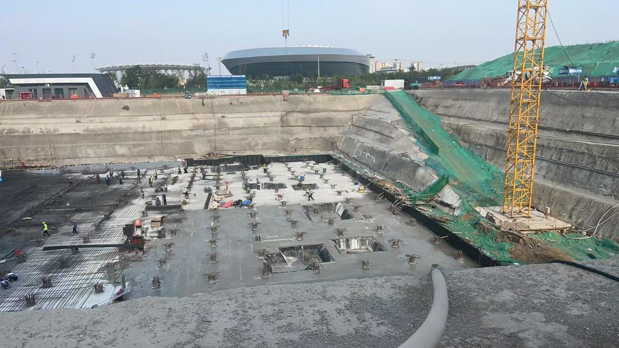 使用瑞驰兰刚性复合防水系统的人防地下防水工程施工图片